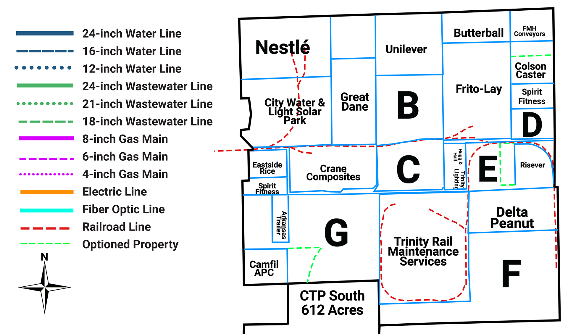 CTP Rail Map