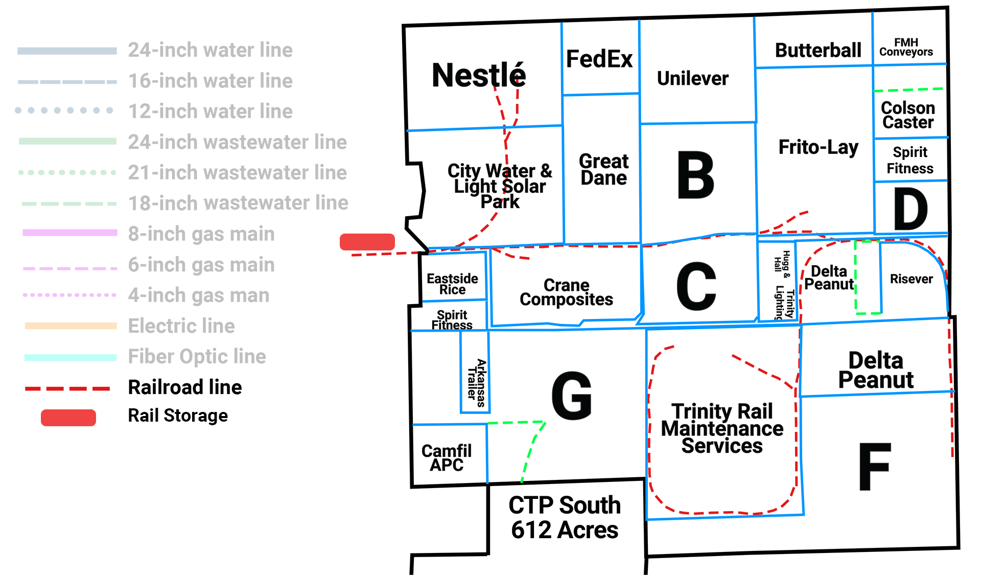 CTP Rail Map