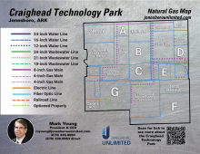 Craighead Technology Park Natural Gas Map