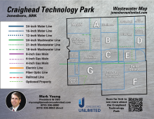Craighead Technology Park Wastewater Map