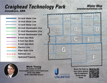 Craighead Technology Park Water Map